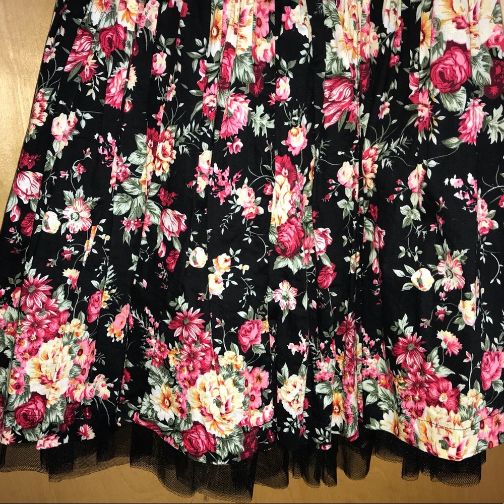 STRAPLESS FLORAL DRESS - Picture 4 of 5